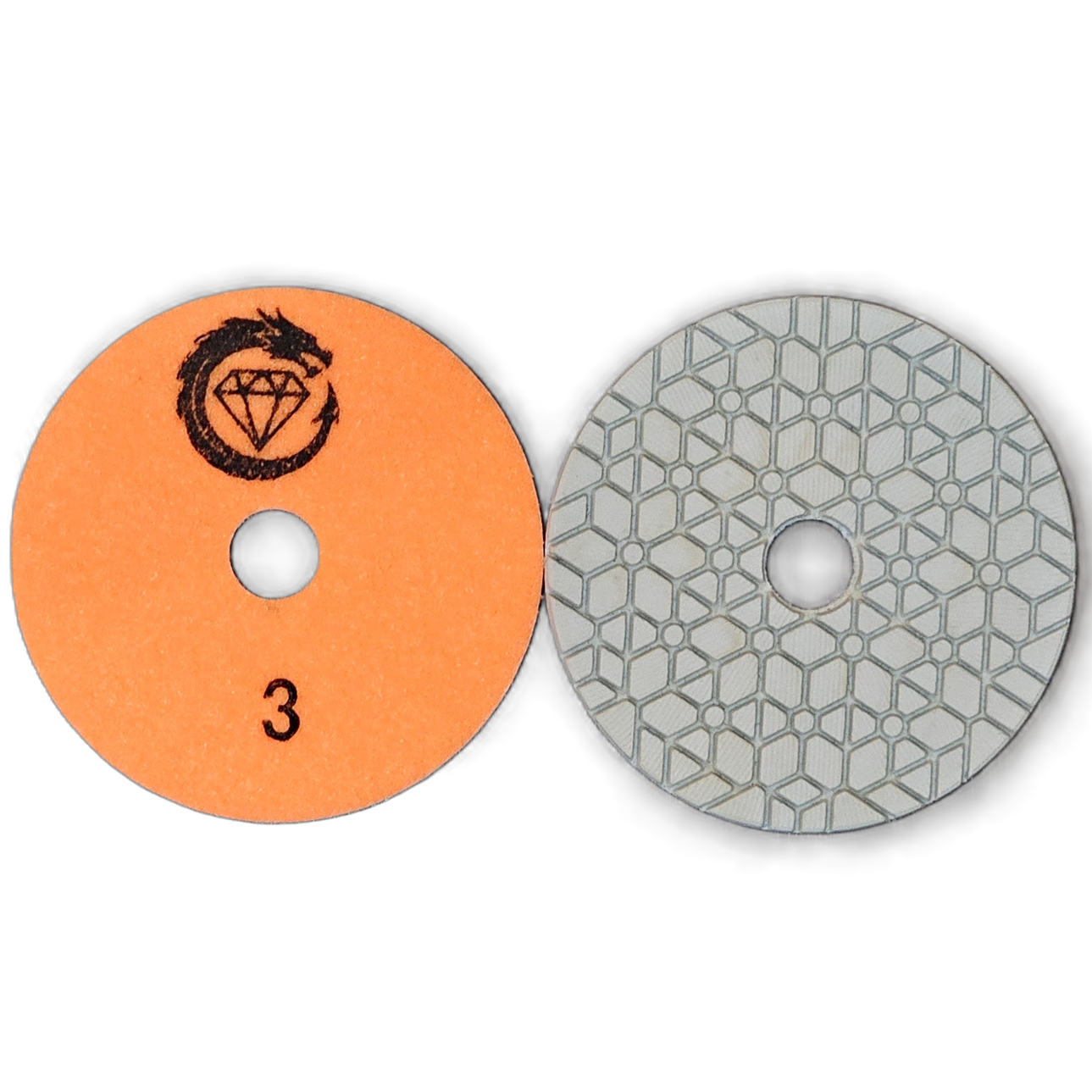 D100/4" 3 Step V1 premium wet polishing pads