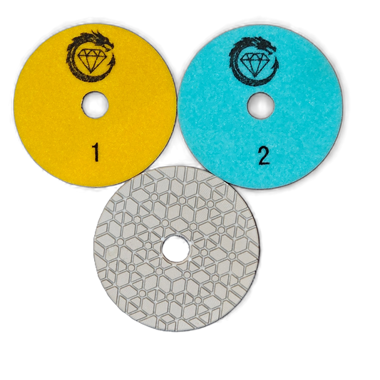 D100/4" 3 Step V1 premium wet polishing pads