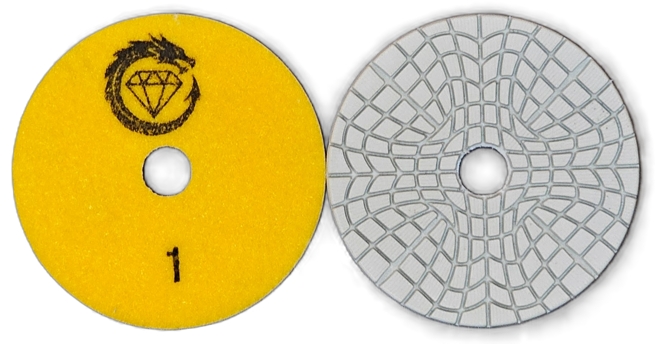 D100/4" 3 Step V3 premium wet polishing pads