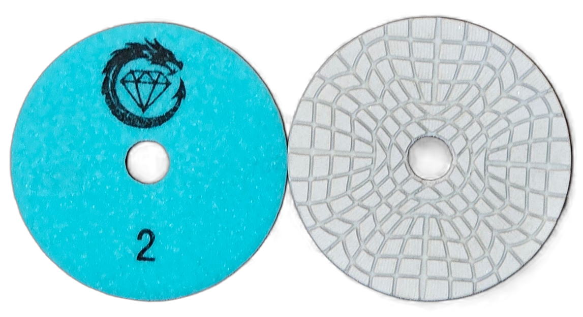 D100/4" 3 Step V3 premium wet polishing pads