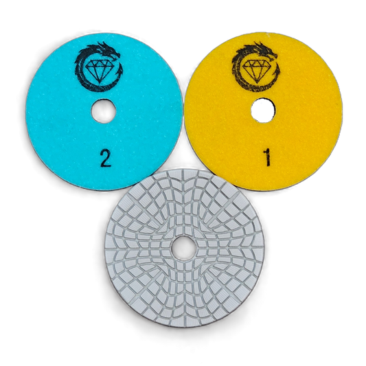 D100/4" 3 Step V3 premium wet polishing pads