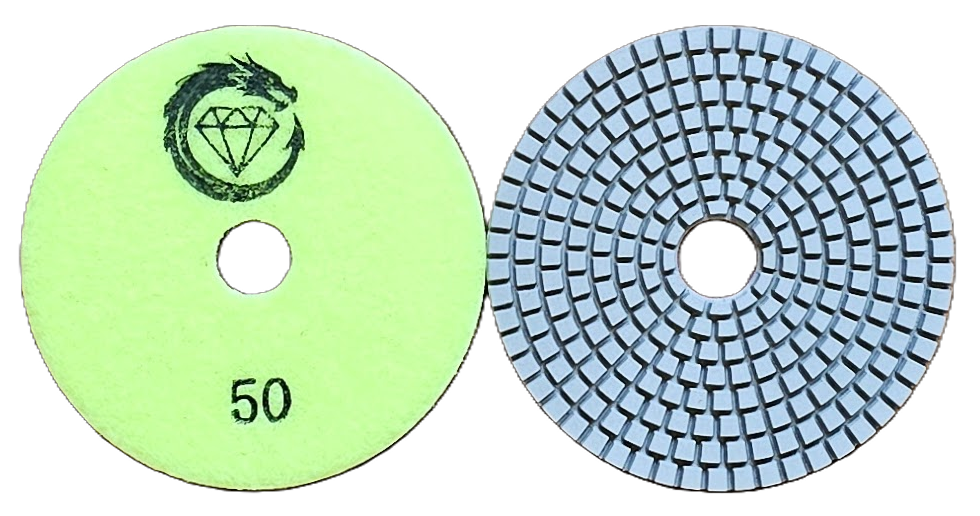 D100/4" 7 Step premium wet polishing pads