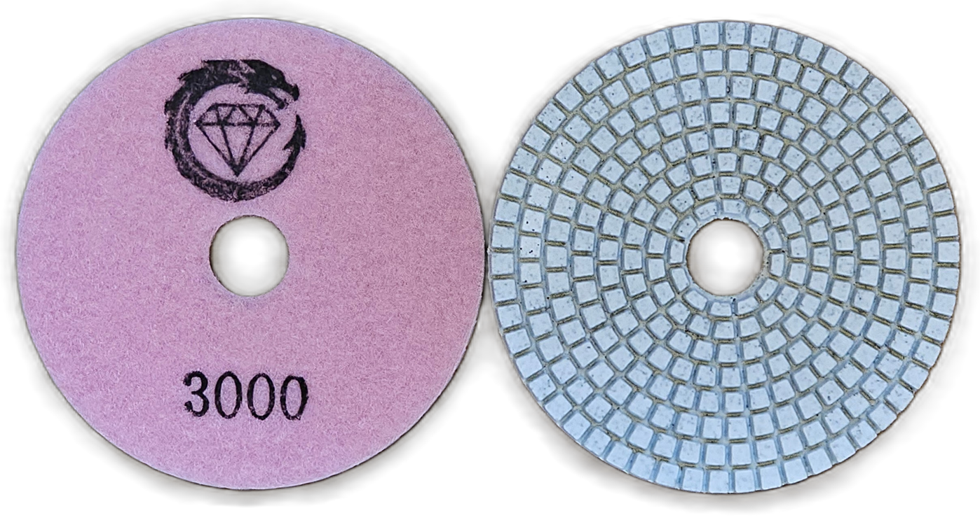 D100/4" 7 Step premium wet polishing pads